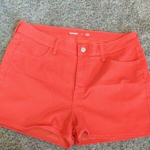 Old Navy Women's Vibrant Coral Jean Shorts